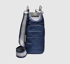 Quilted Quench Puffy Bottle Tote - BLUE