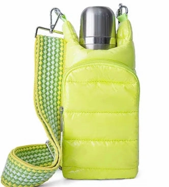 Quilted Quench Puffy Bottle Tote - YELLOW