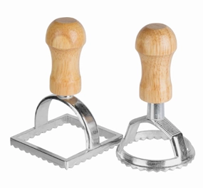 Ravioli Cutters/Stamps package of 2 Round & Square