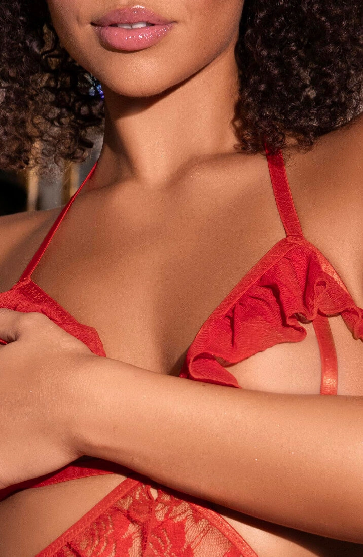 Red babydoll chemise - Cupid's Muse
