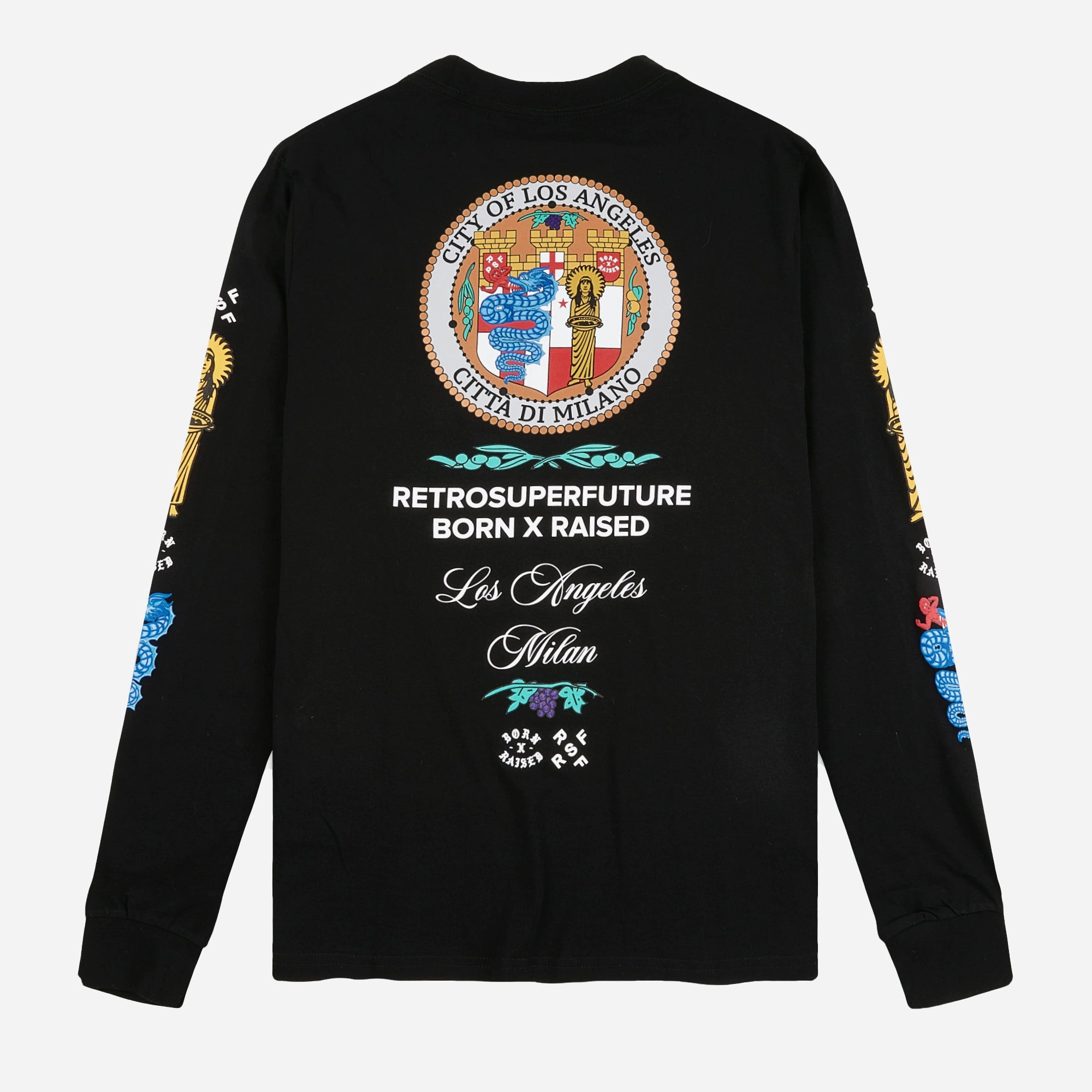 Retrosuperfuture | BORN X RAISED LONGSLEEVE  { BLACK