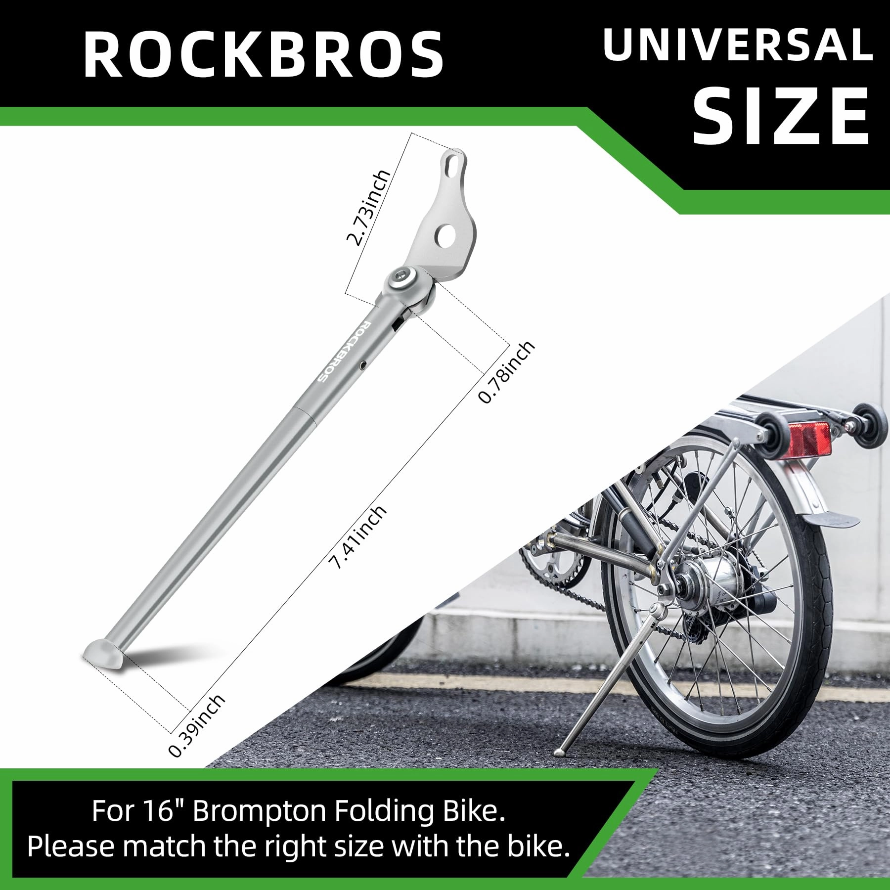 ROCKBROS 16“ Folding Bike Kickstand