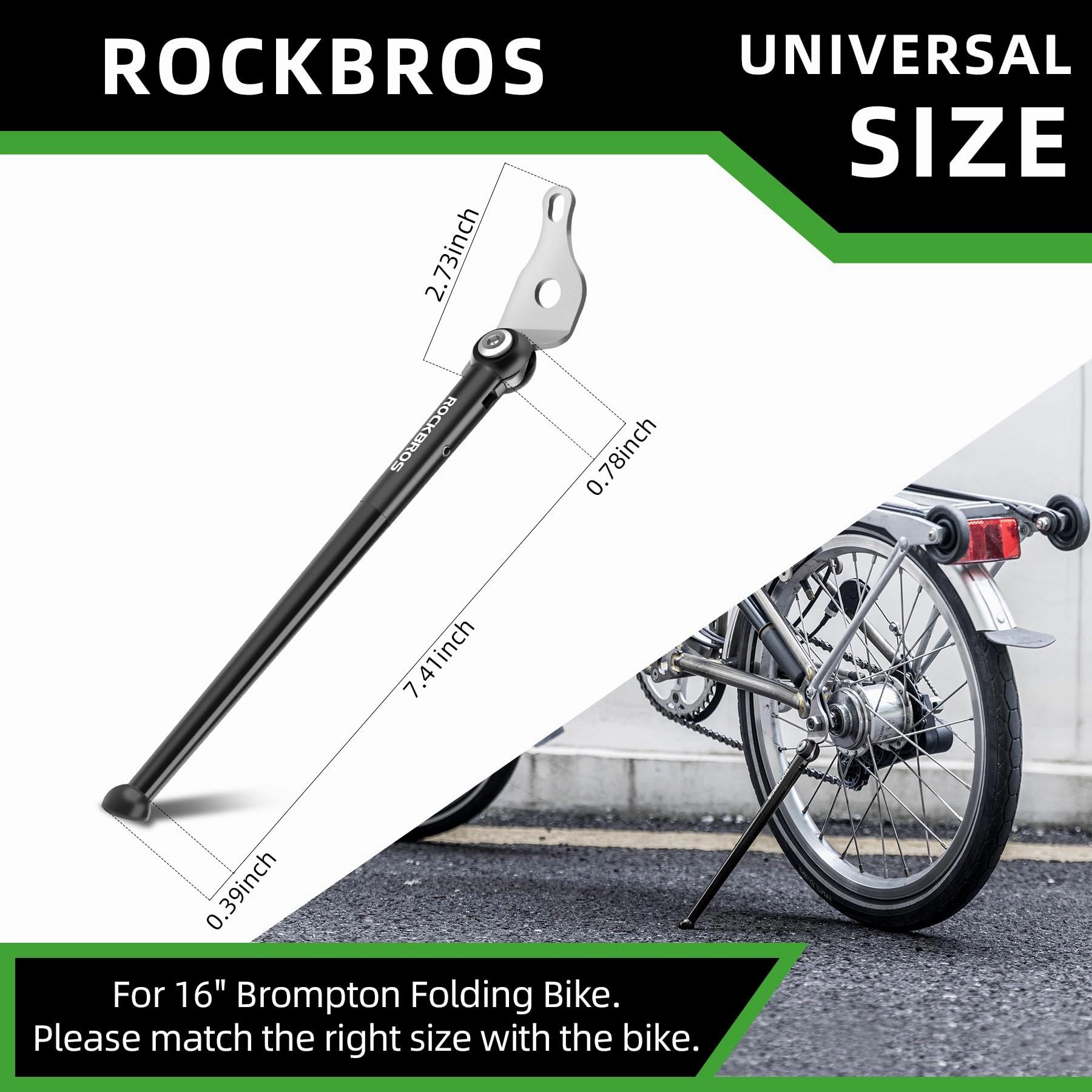 ROCKBROS 16“ Folding Bike Kickstand