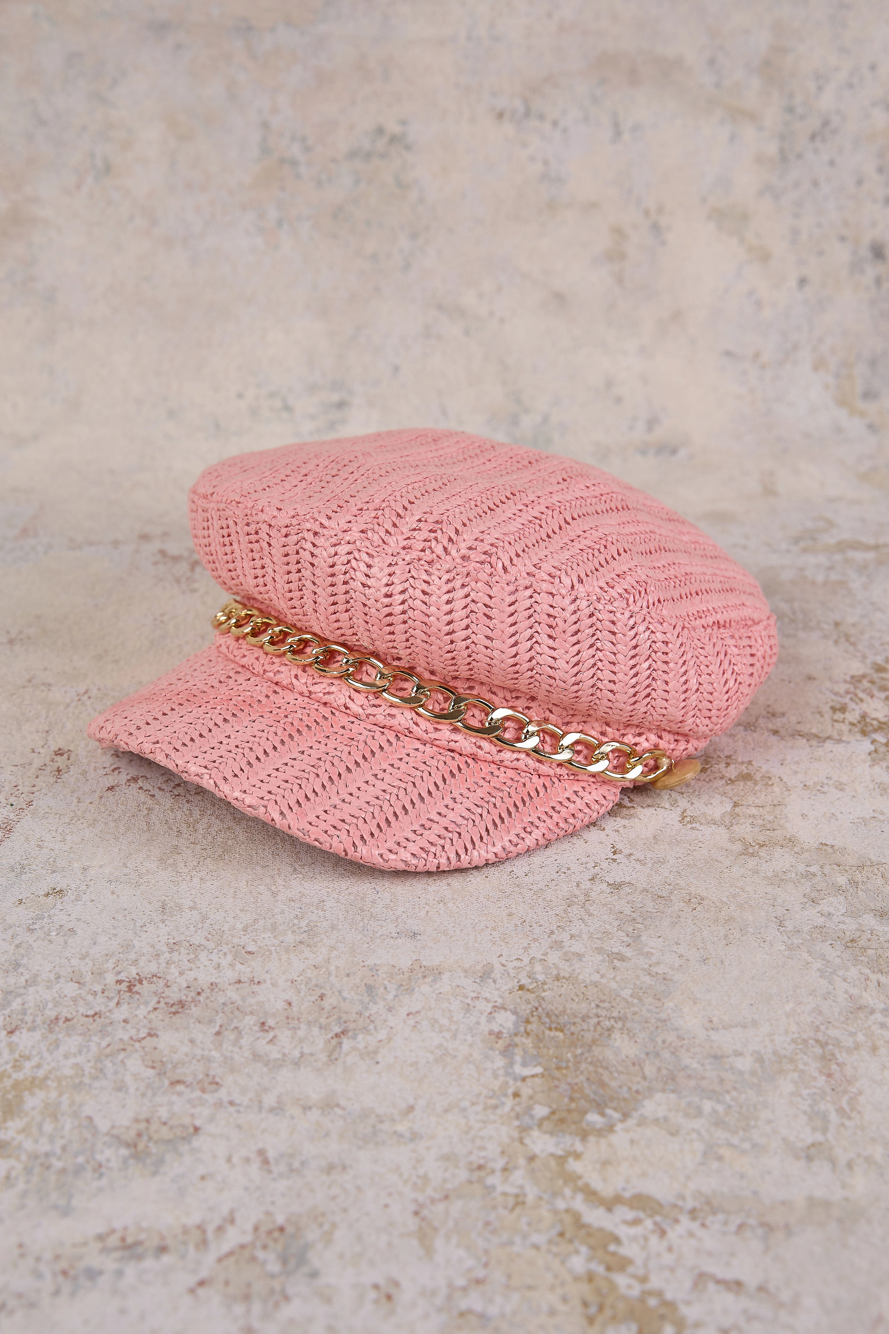 Rosanna Bakerboy Hat - Light Pink