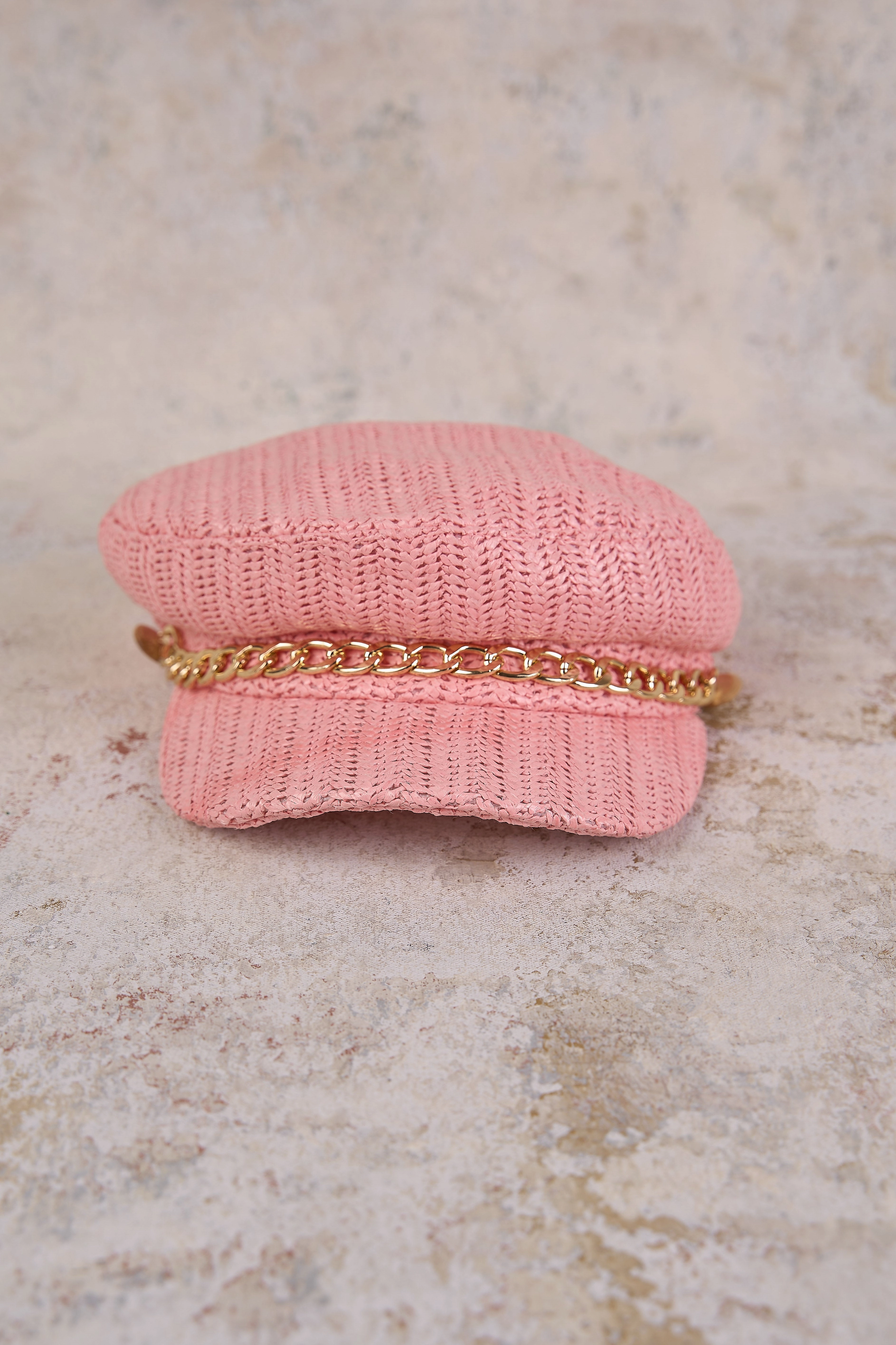 Rosanna Bakerboy Hat - Light Pink