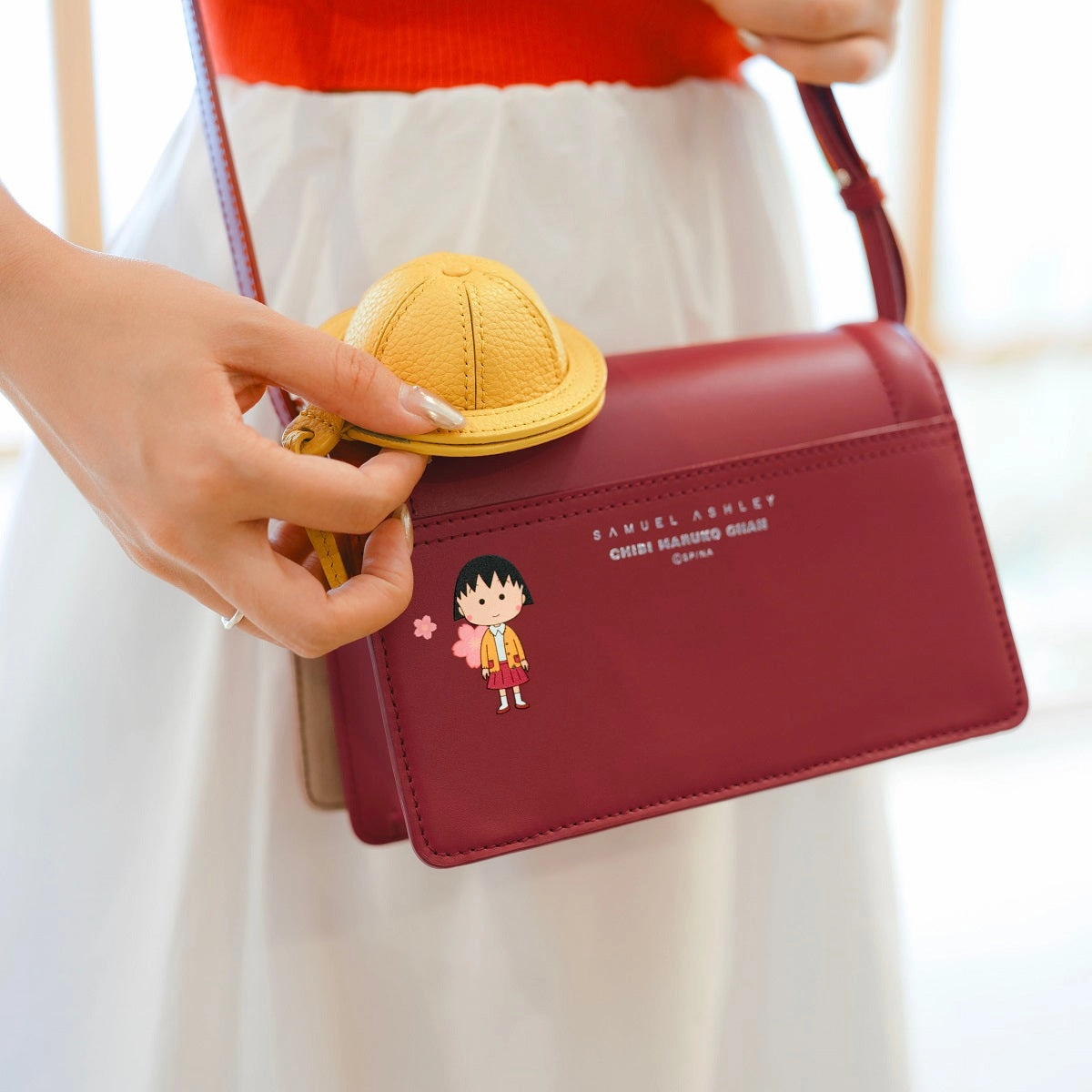 Samuel Ashley x Chibi Maruko Chan Leather Charm