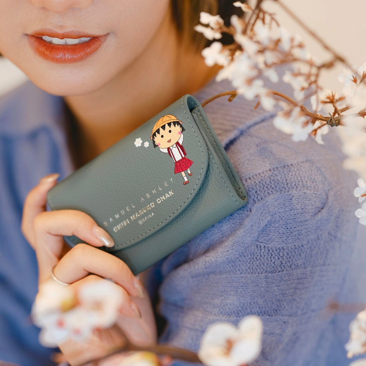 Samuel Ashley x Chibi Maruko Chan Leather Mini Wallet
