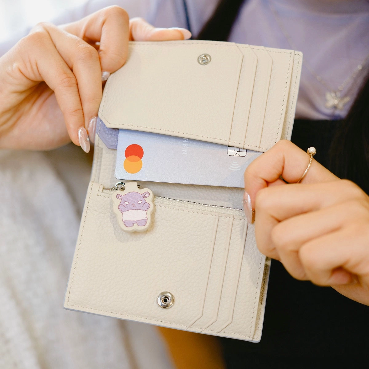Samuel Ashley x Sanrio characters Bi-fold Leather Wallet