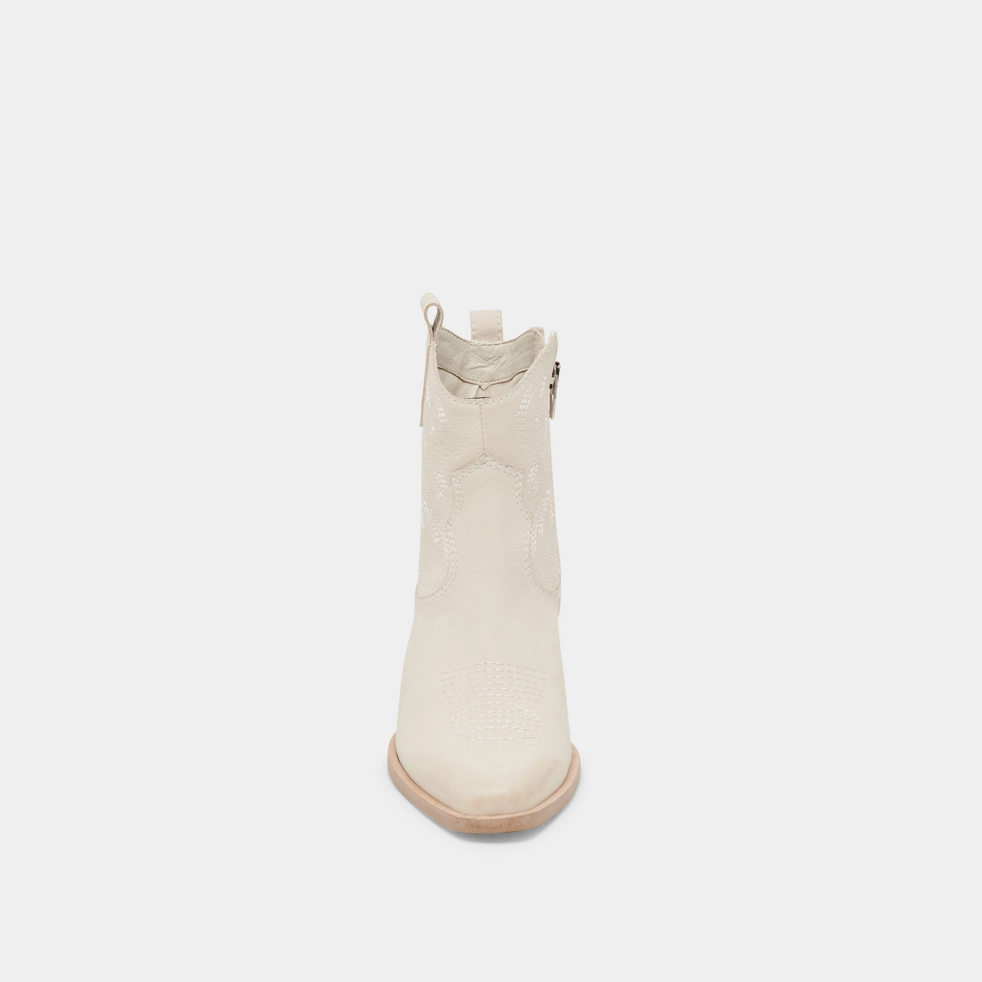 SHANIA BOOTIES IVORY NUBUCK