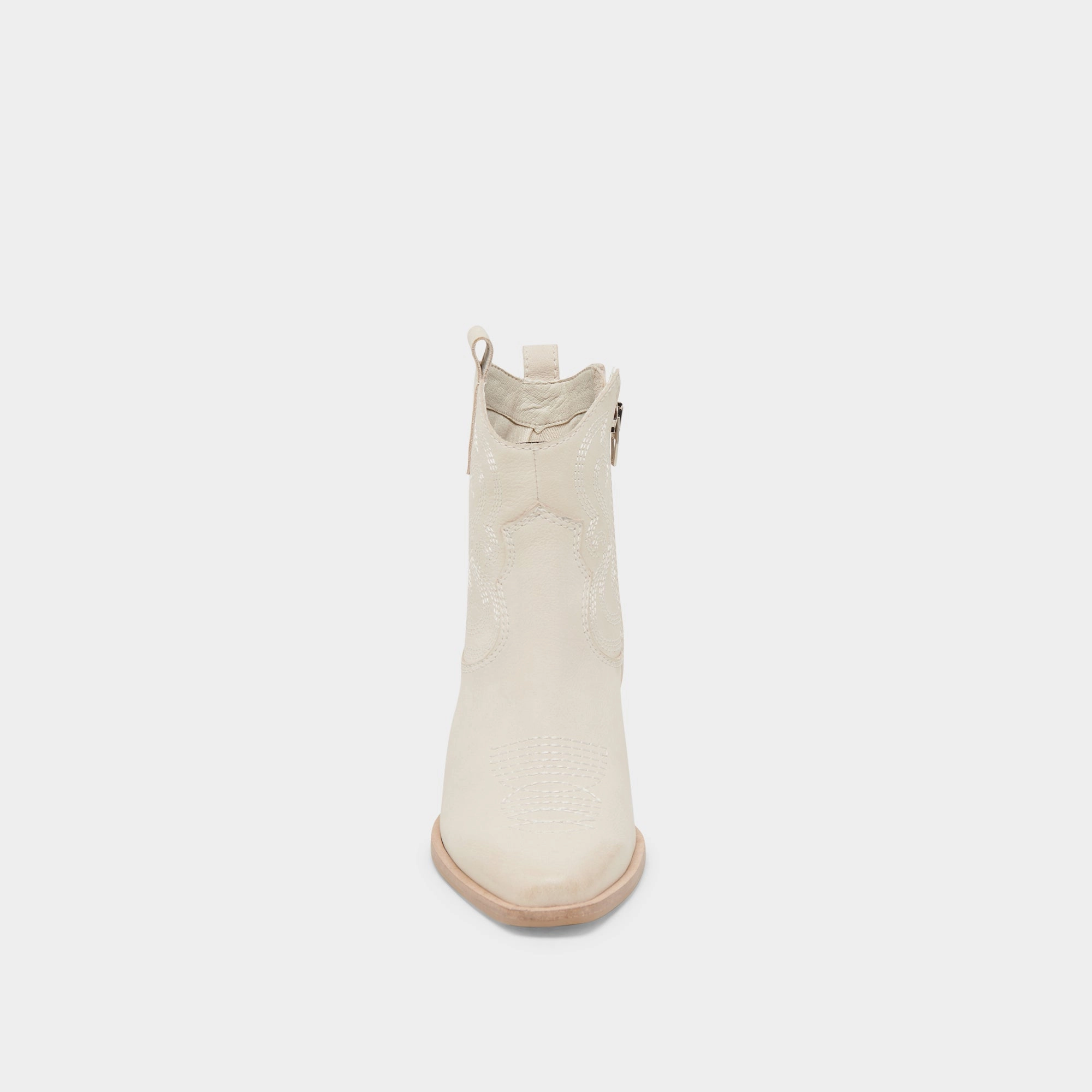 SHANIA BOOTIES IVORY NUBUCK