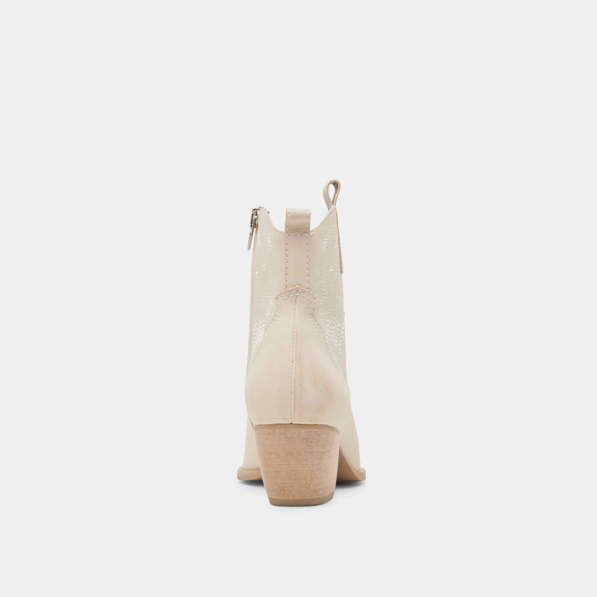 SHANIA BOOTIES IVORY NUBUCK