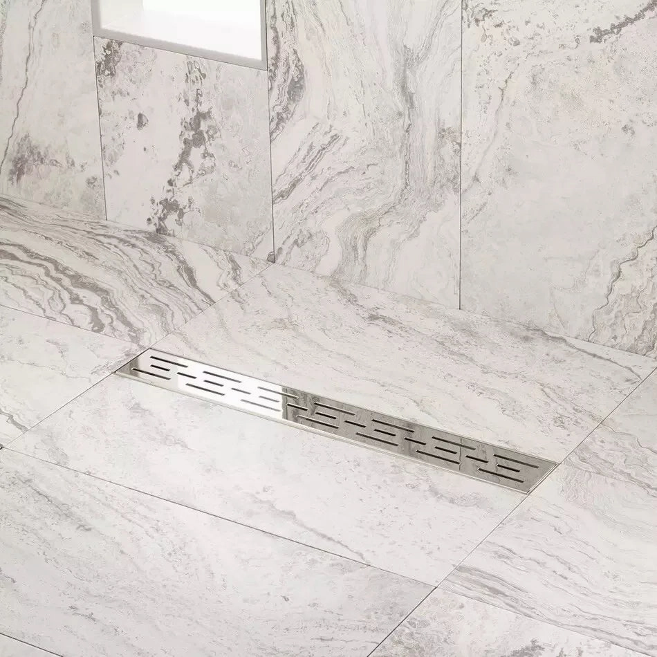 Signature Hardware SH439070SS 60" Effendi Outdoor Linear Shower Drain - Polished Stainless Steel