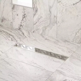 Signature Hardware SH439070SS 60" Effendi Outdoor Linear Shower Drain - Polished Stainless Steel