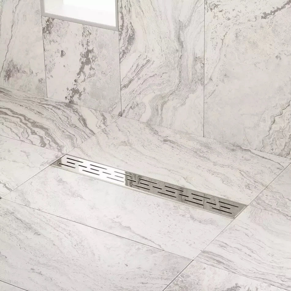 Signature Hardware SH439070SS 60" Effendi Outdoor Linear Shower Drain - Polished Stainless Steel