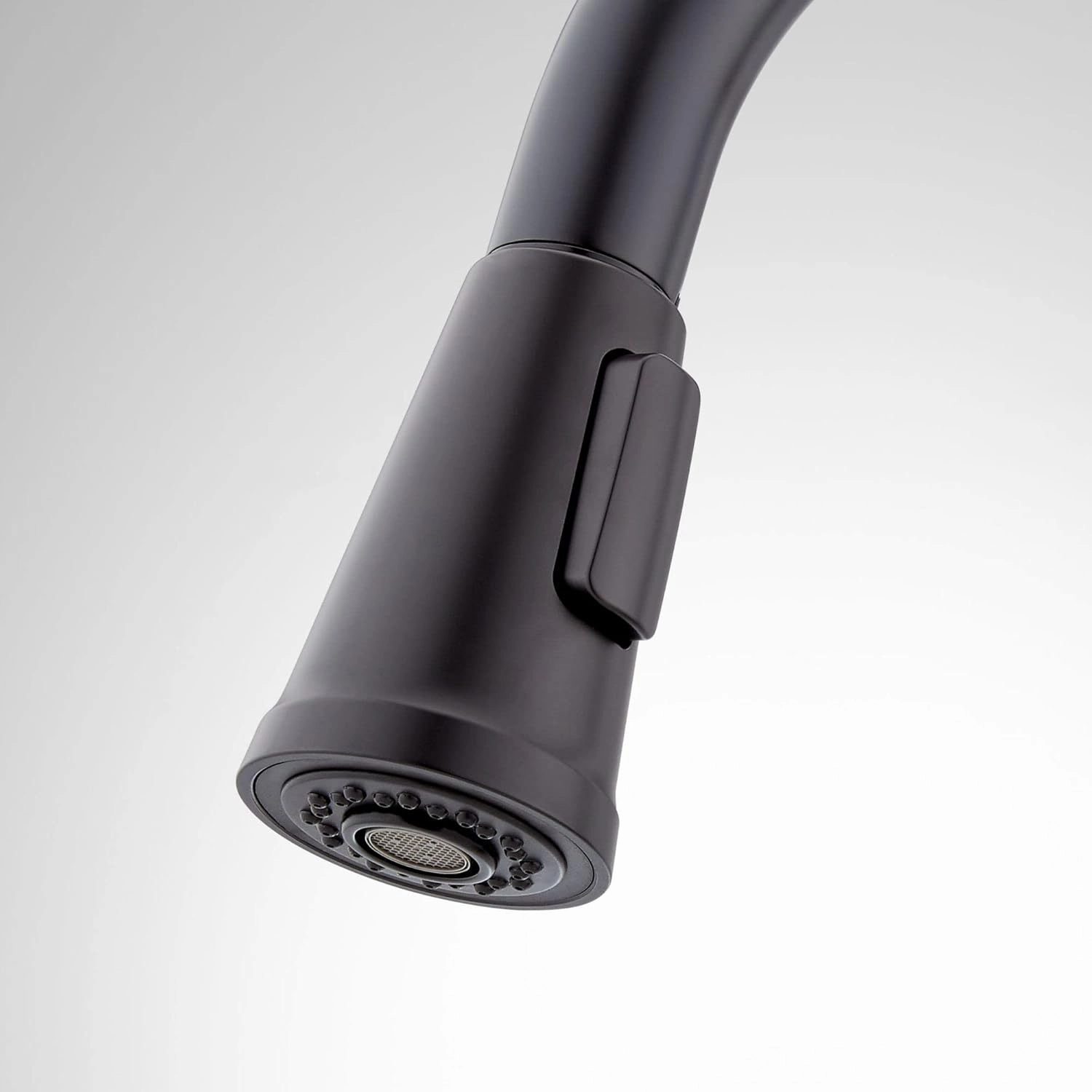 Signature Hardware SHXCGF107MB Greyfield 1.8 GPM Single Hole Pull Down Kitchen Faucet, Matte Black