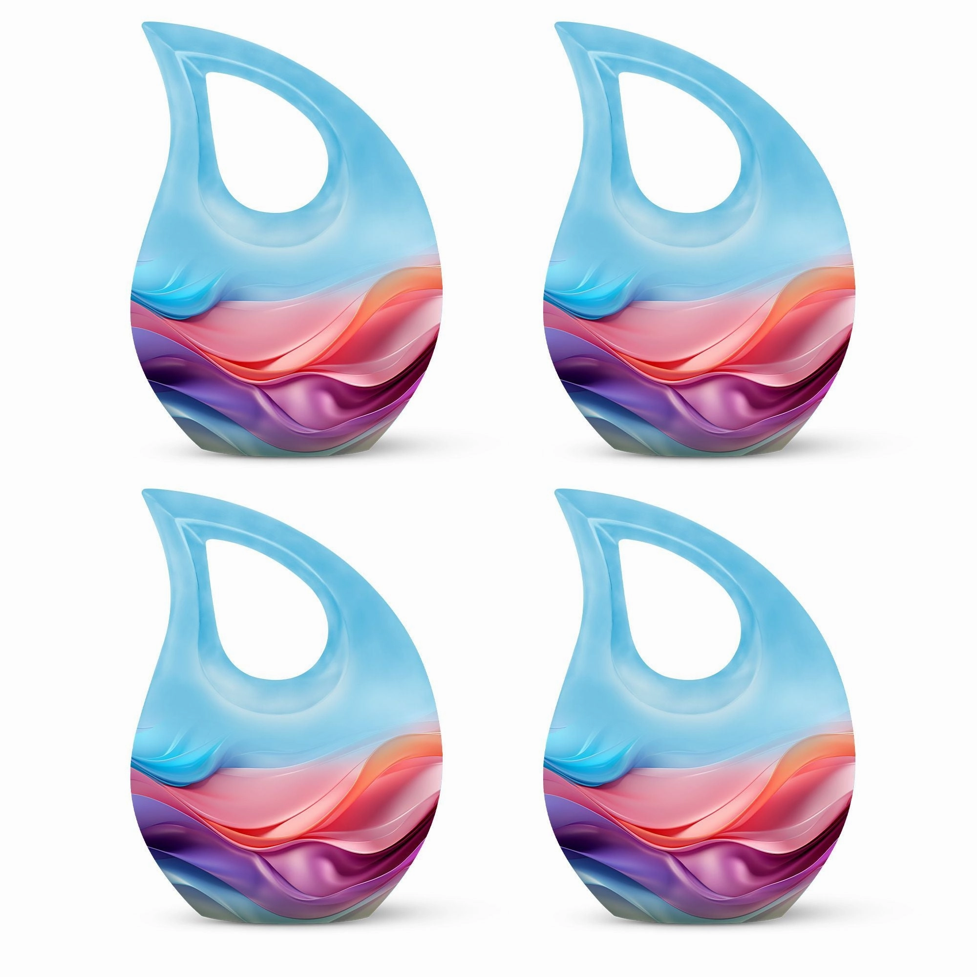 Silken Waves Mini Urn: An Elegant Memorial Urn