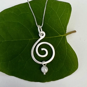 Spiral Up Necklace - Sterling Silver, Indonesia