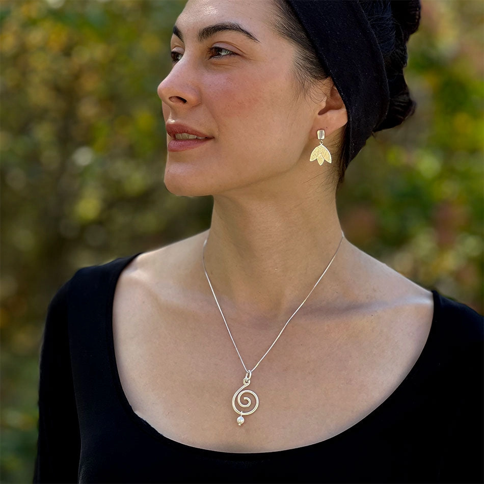 Spiral Up Necklace - Sterling Silver, Indonesia