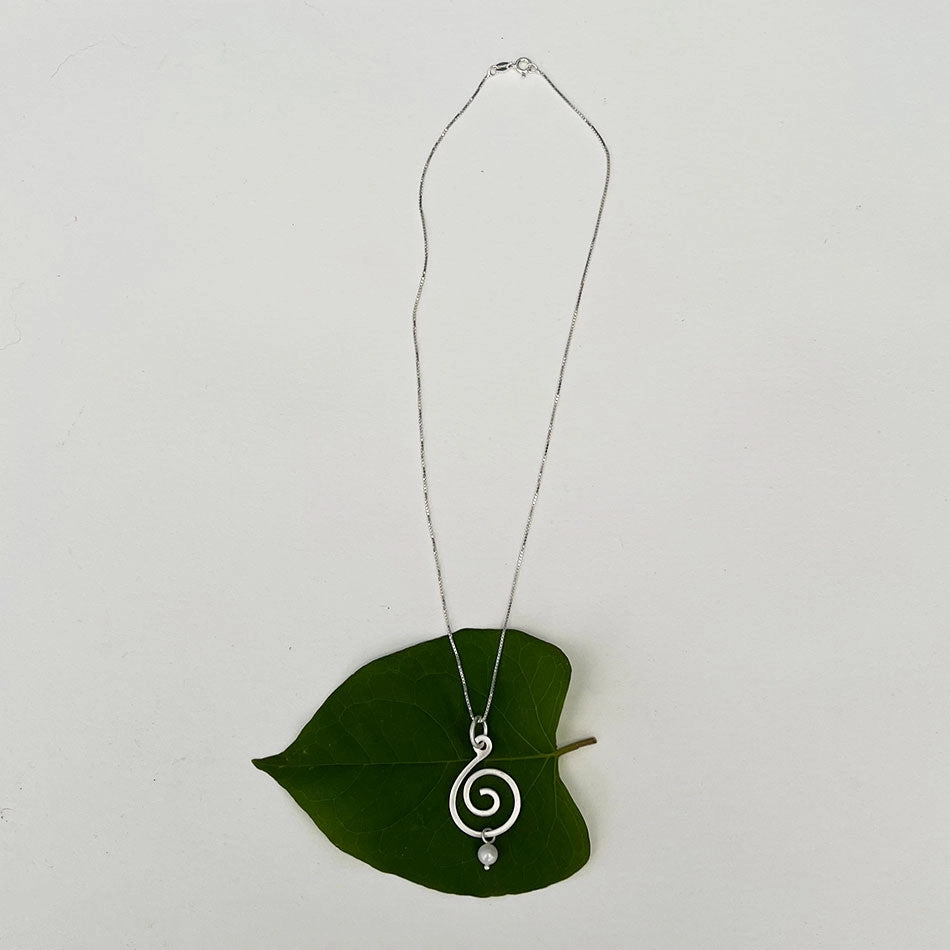 Spiral Up Necklace - Sterling Silver, Indonesia