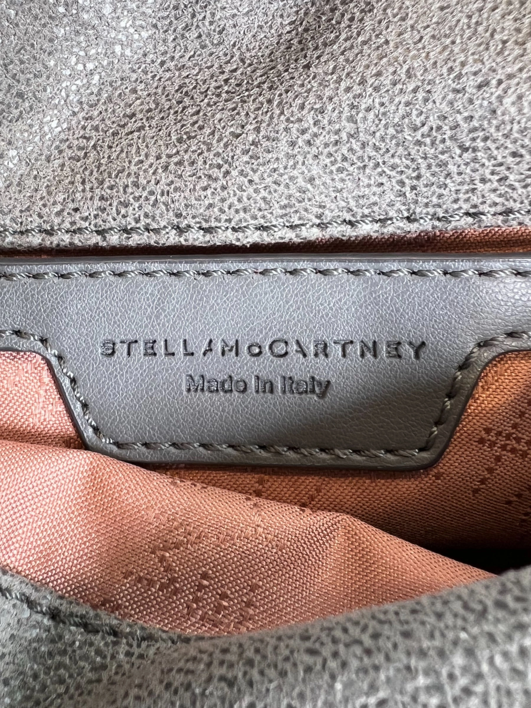 Stella McCartney Grey Tiny Faux Suede Falabella Crossbody