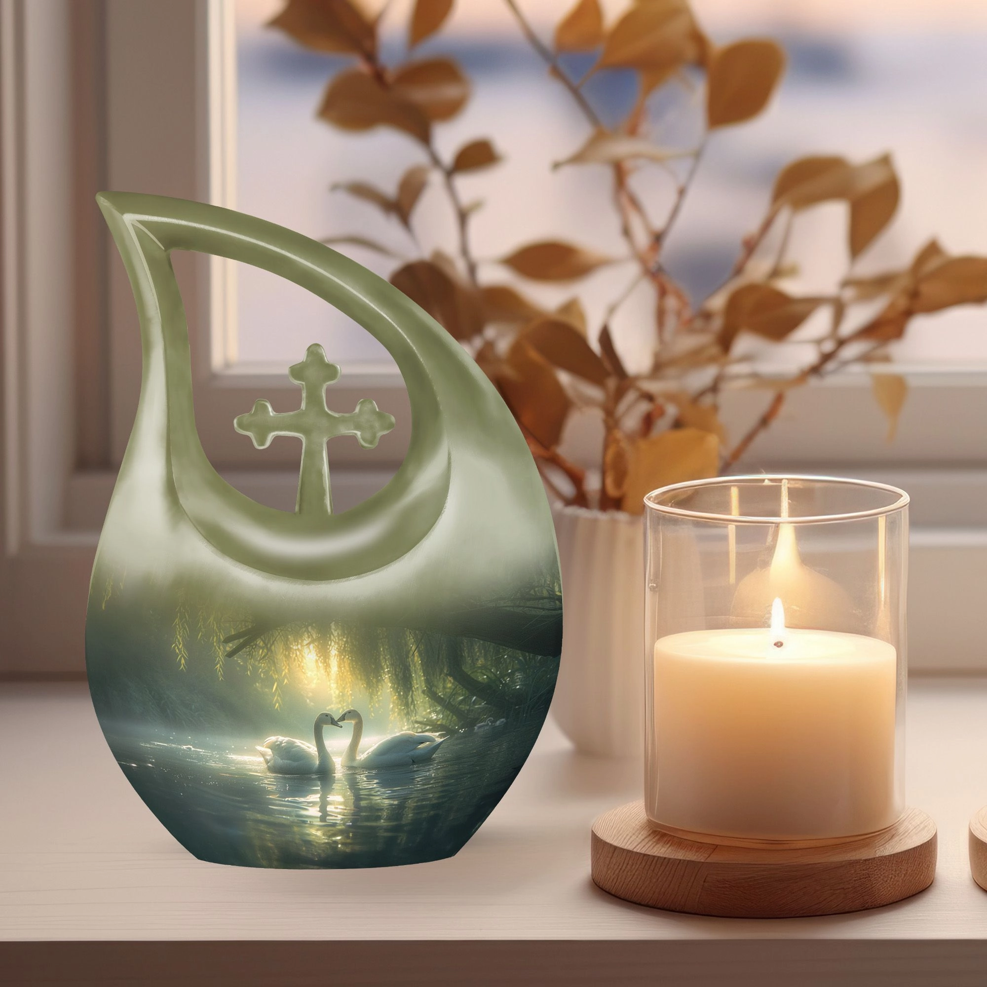 Swan Mini Urn - A Touching Tribute for Lasting Memories