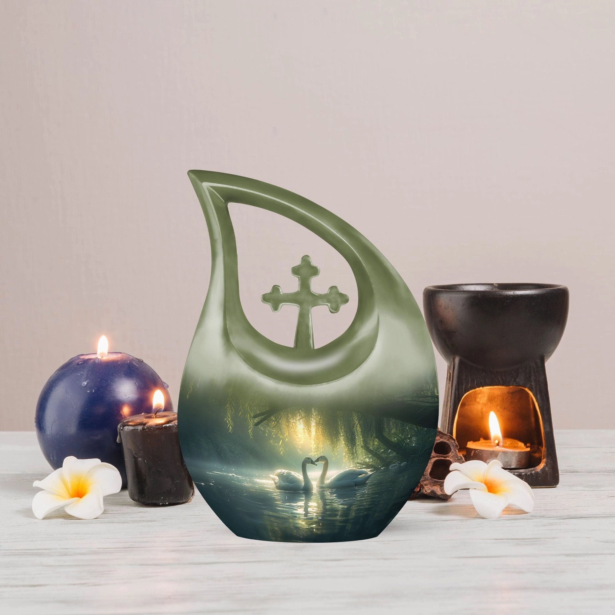 Swan Mini Urn - A Touching Tribute for Lasting Memories