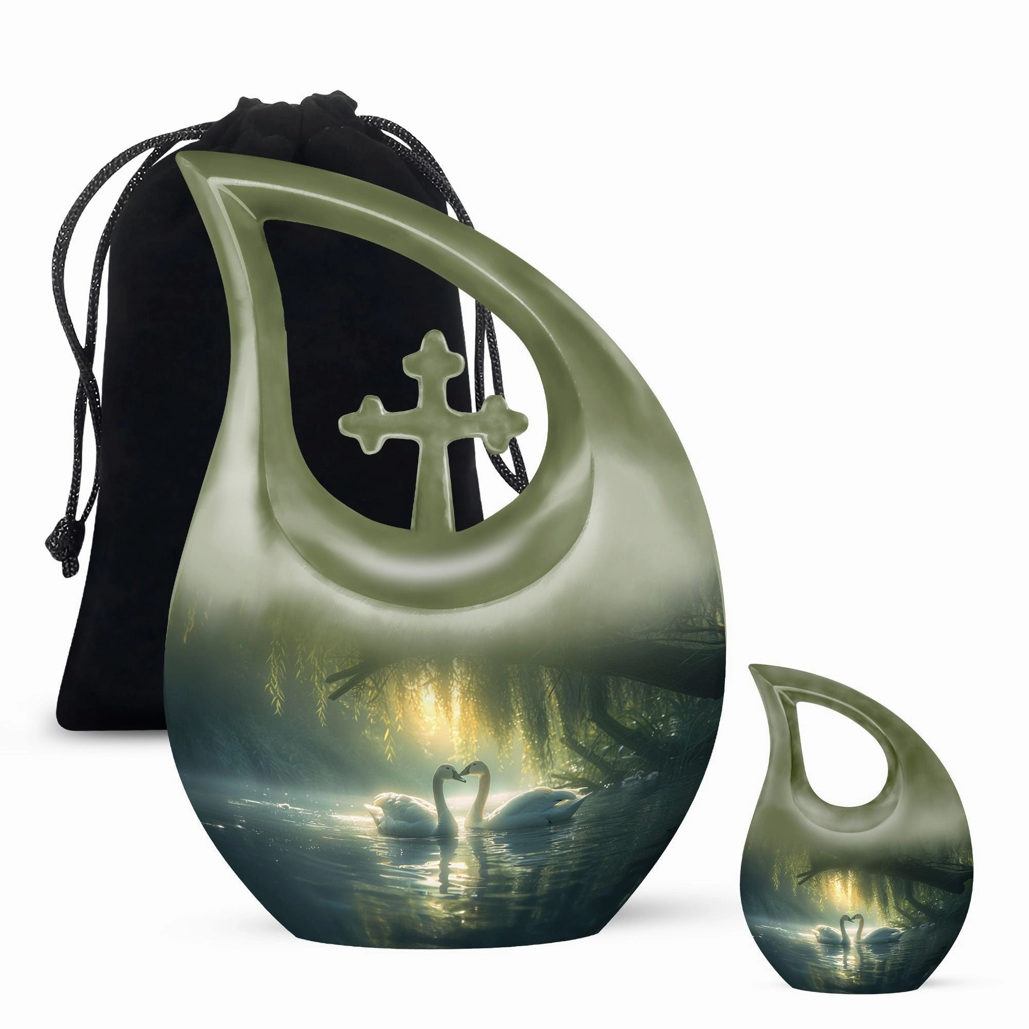 Swan Mini Urn - A Touching Tribute for Lasting Memories