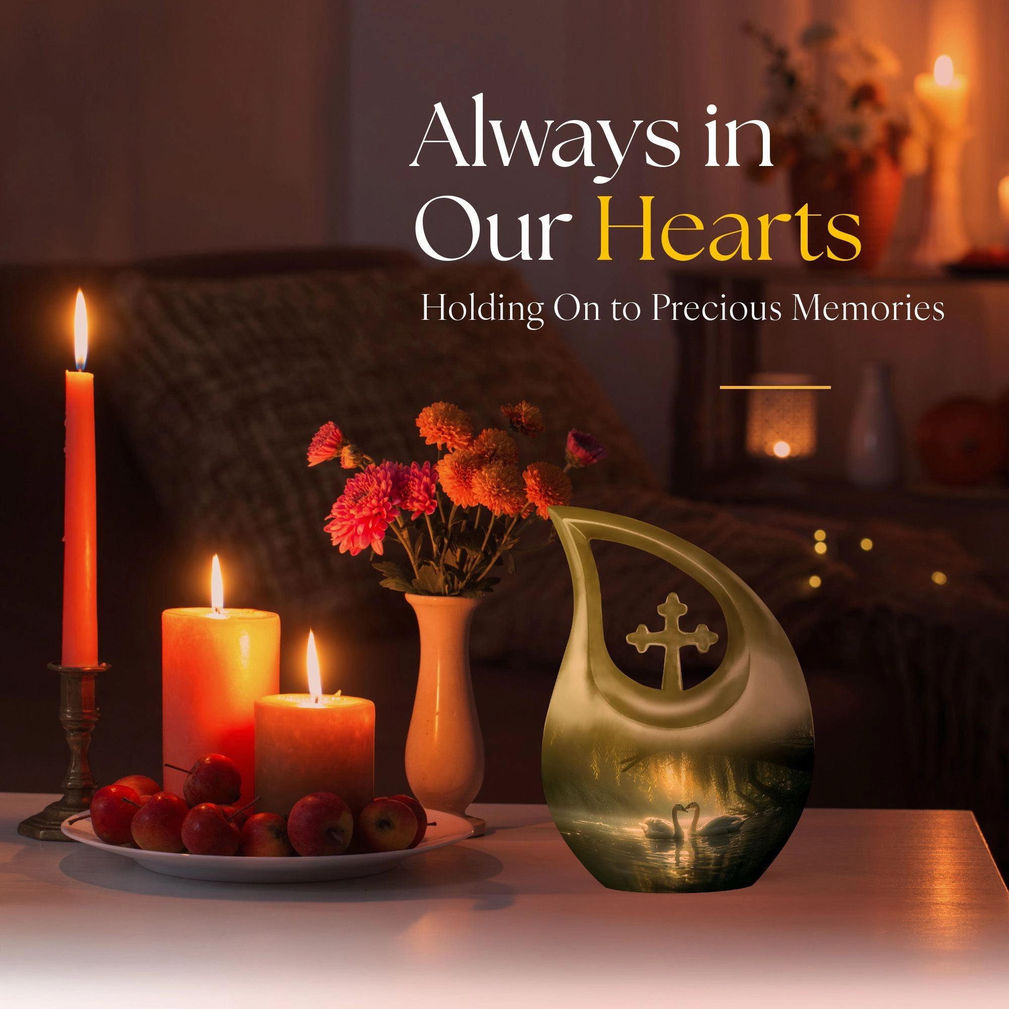 Swan Mini Urn - A Touching Tribute for Lasting Memories