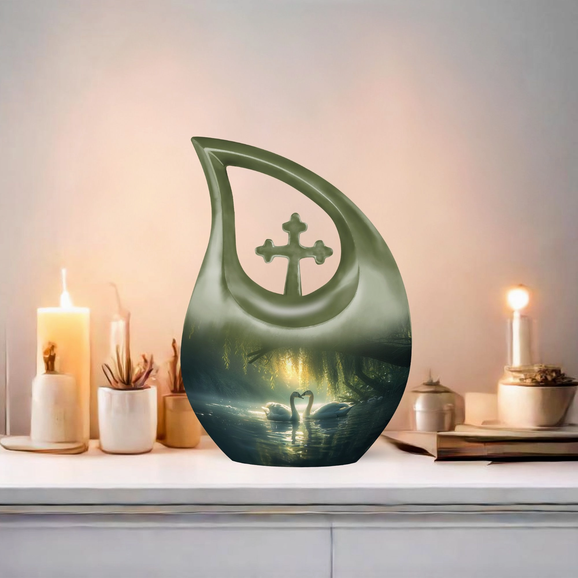 Swan Mini Urn - A Touching Tribute for Lasting Memories