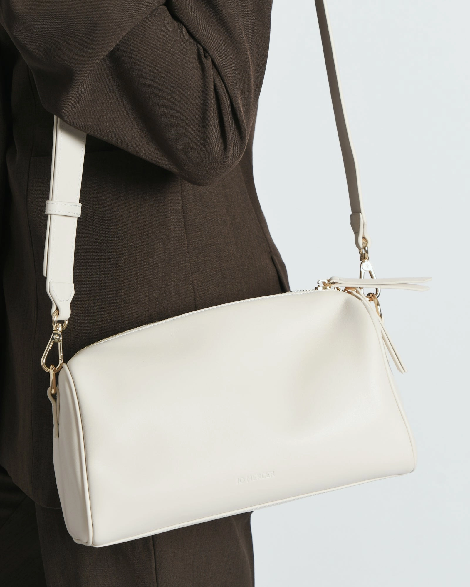 SYLVIE CROSSBODY BAG OFF WHITE LEATHER