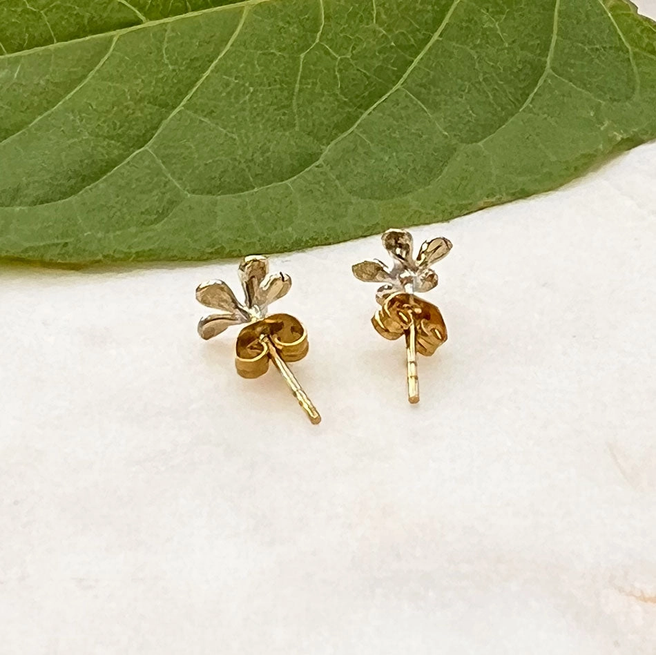 Tiny Daisy Studs - Brass, Indonesia