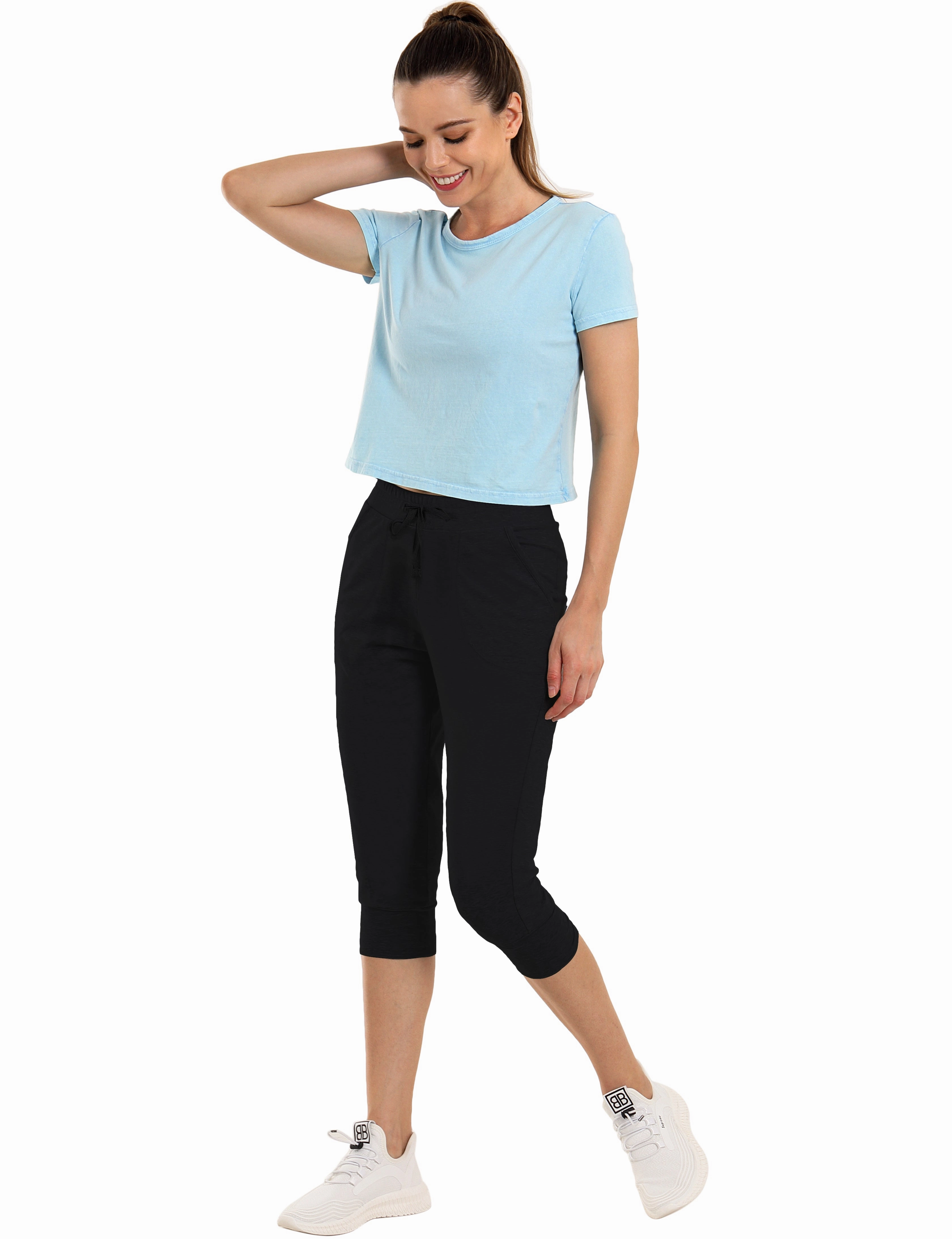 Training Crop Joggers black