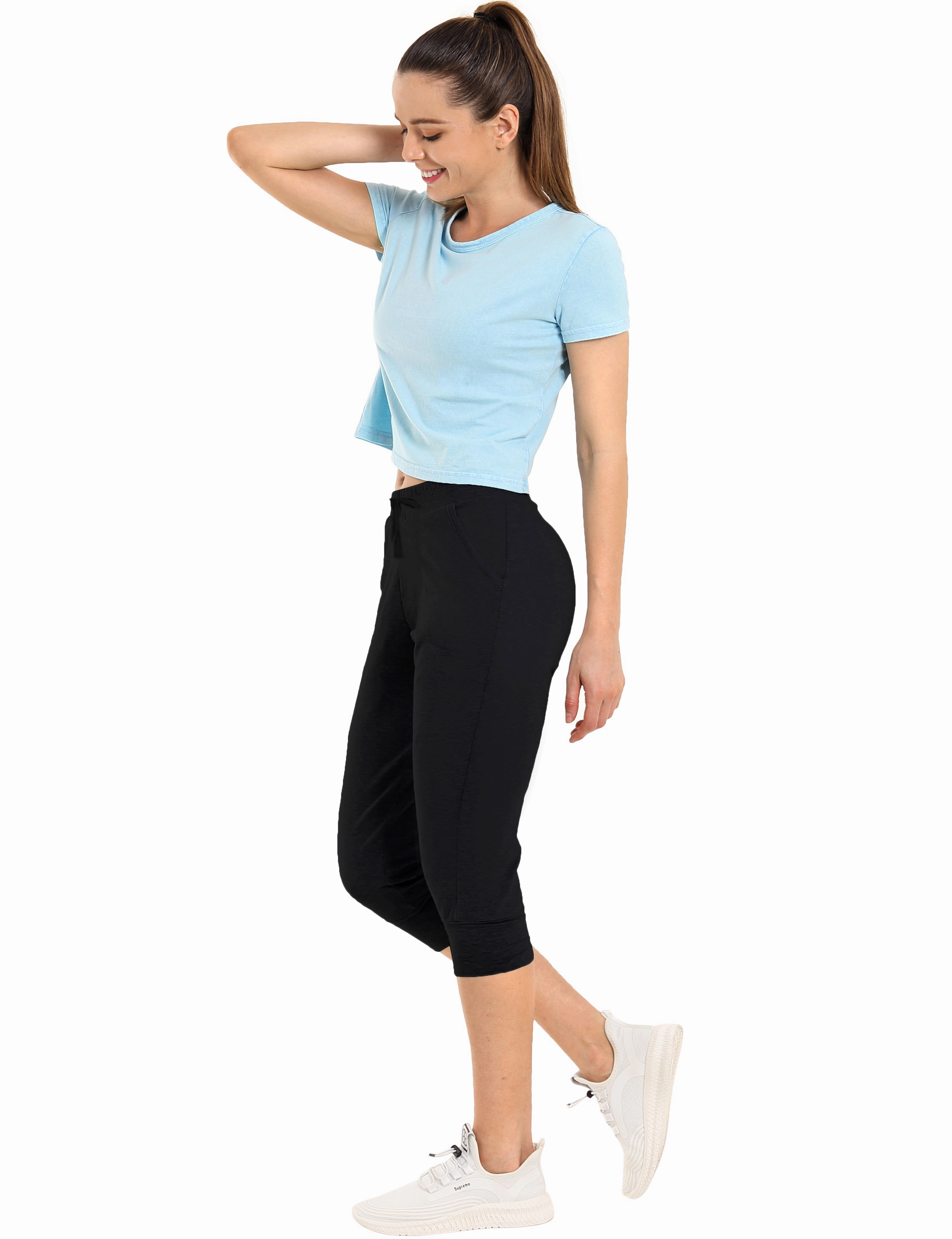 Training Crop Joggers black