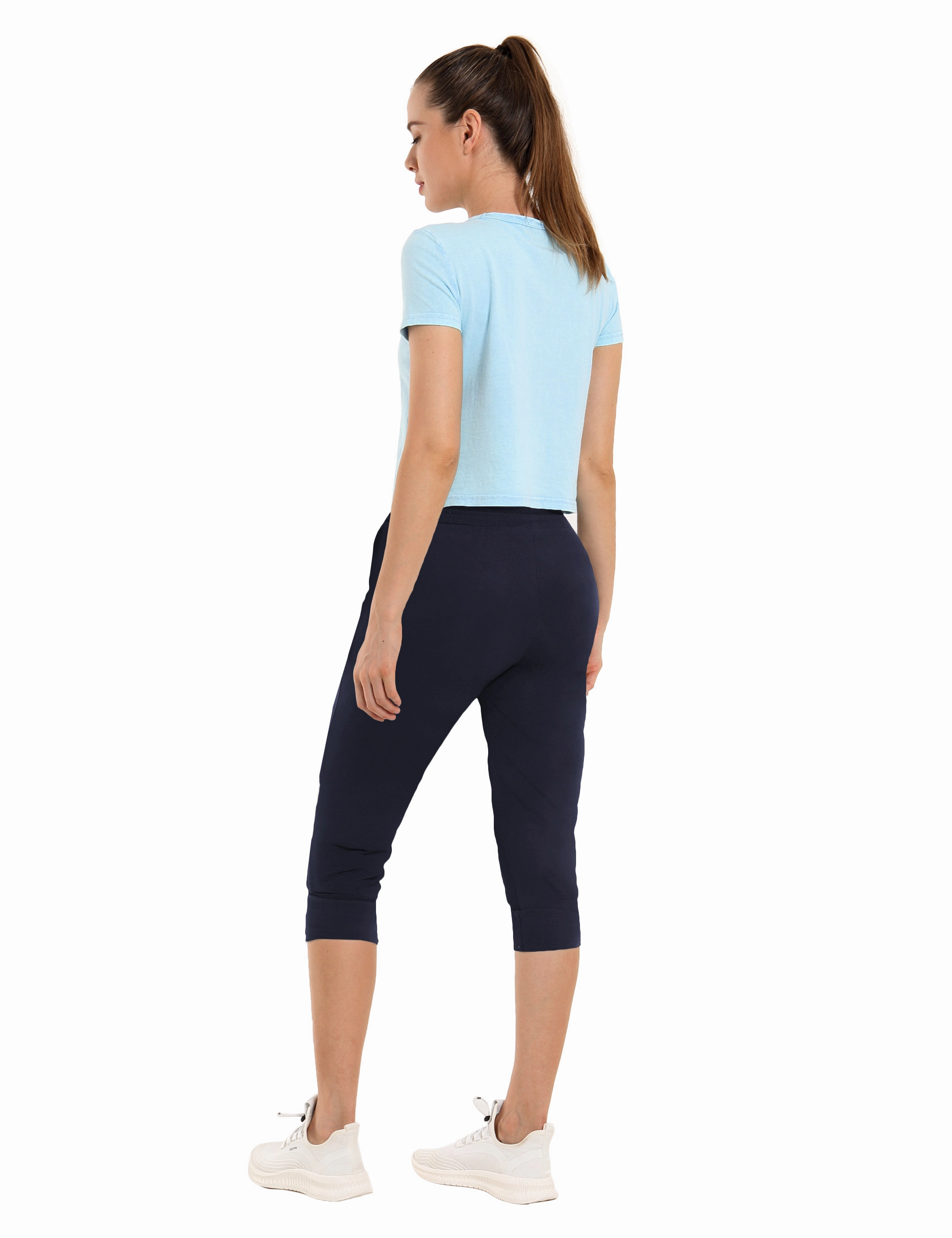 Training Crop Joggers darknavy_Plus Size