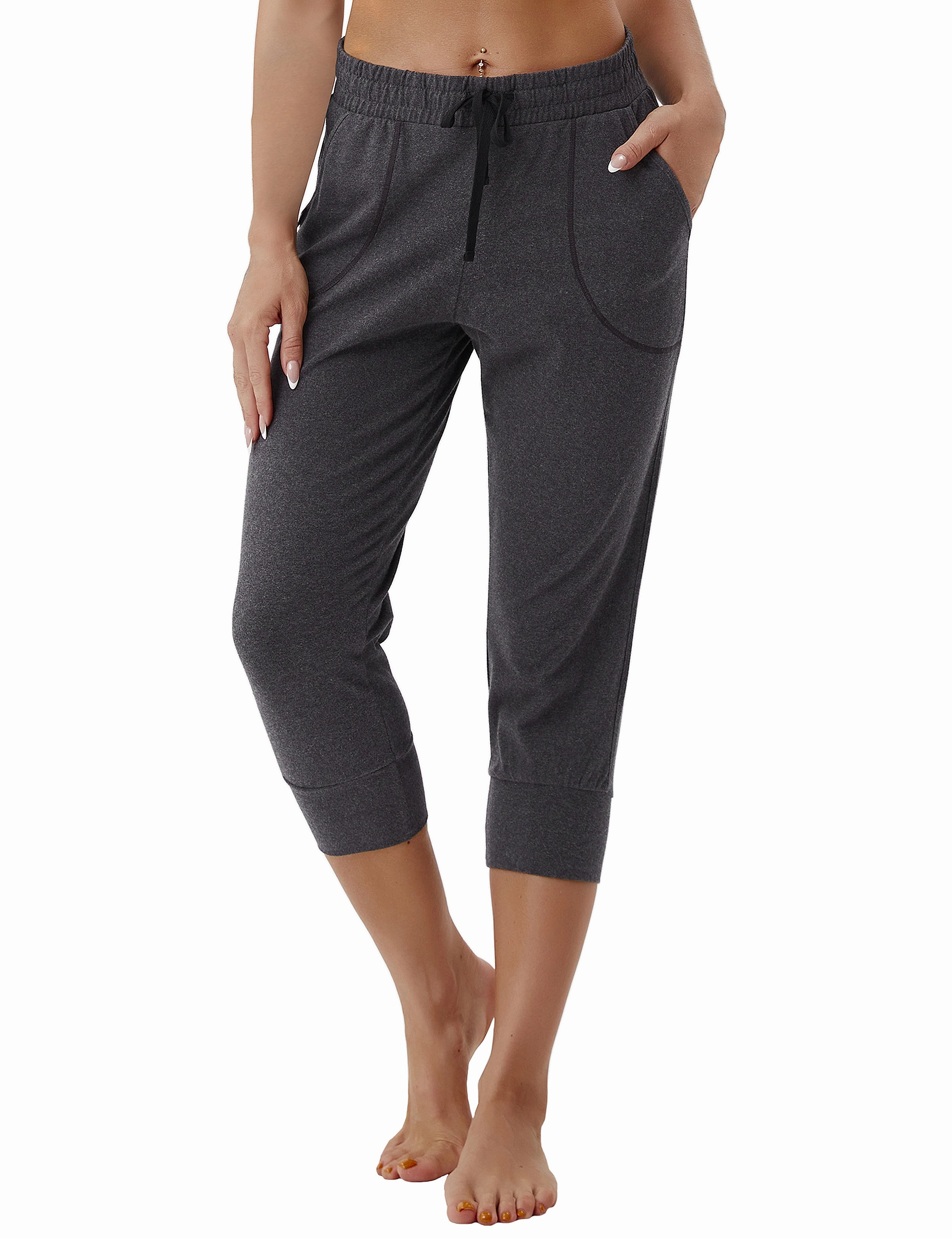Training Crop Joggers heathercharcoal