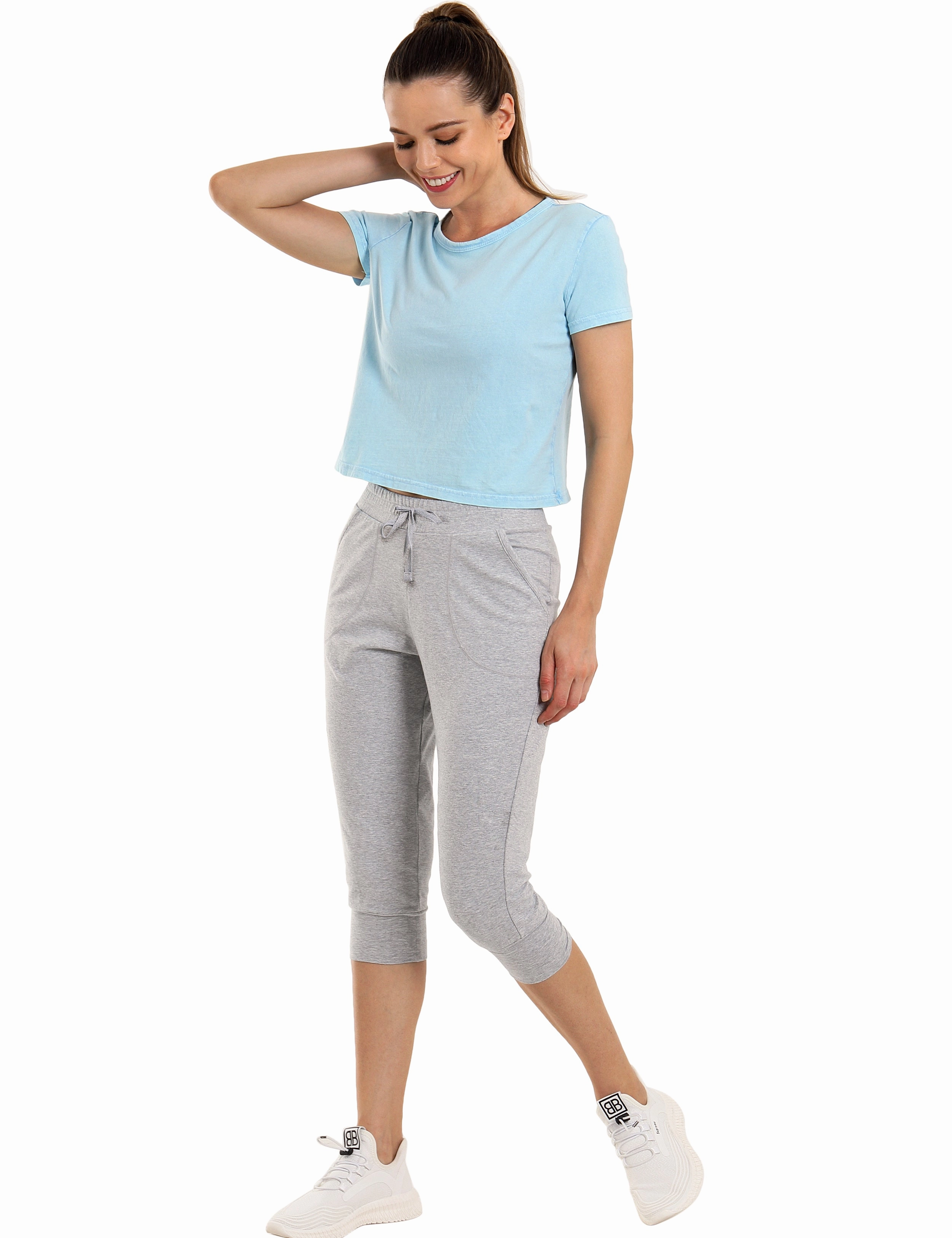 Training Crop Joggers heathergray