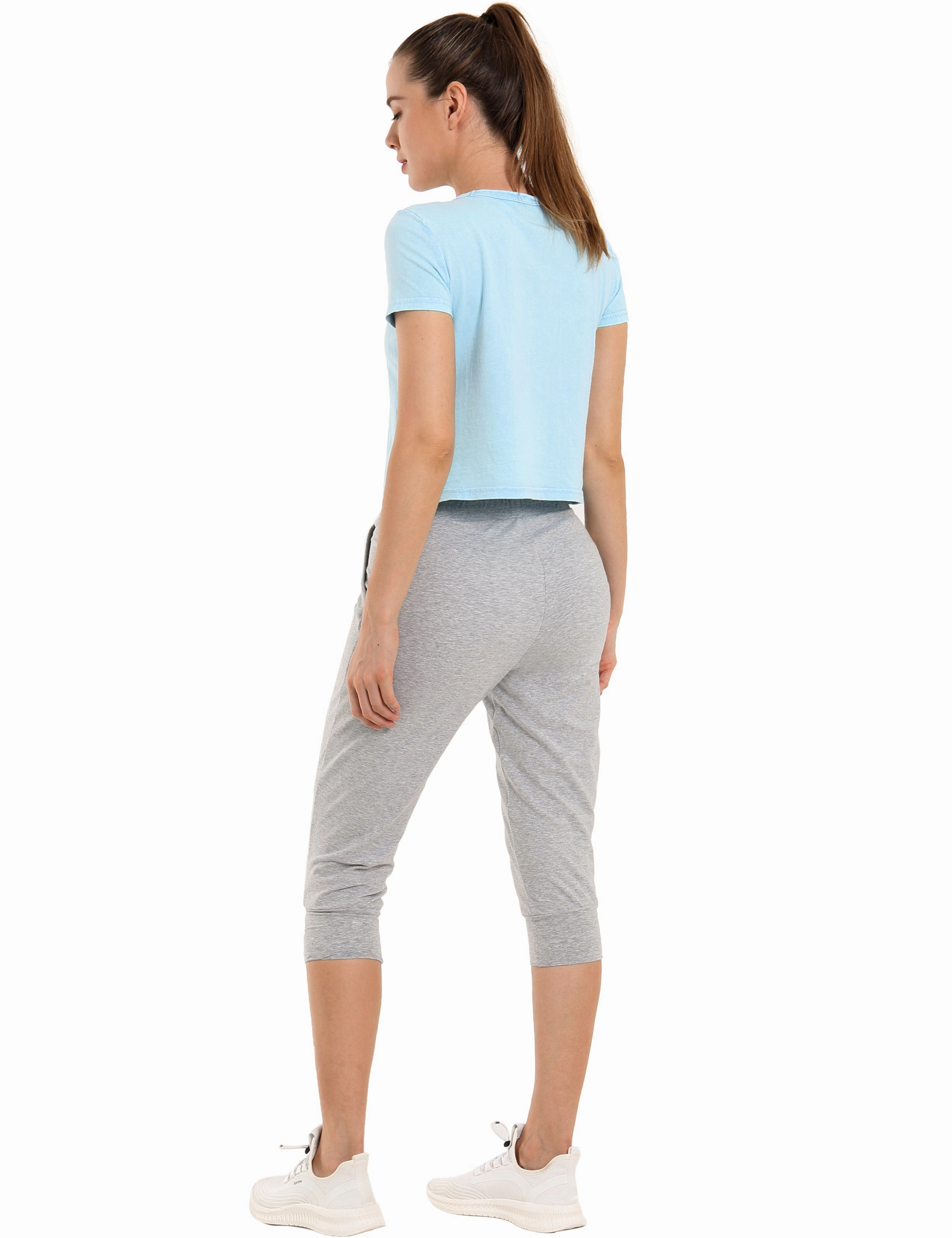 Training Crop Joggers heathergray