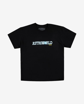 TRAVIS SCOTT ASTROWORLD WISH YOU WERE HERE TOUR 1 BLACK TEE