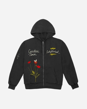 TRAVIS SCOTT CACTUS JACK X NEIGHBORHOOD CAROUSEL ZIP UP HOODIE BLACK -
