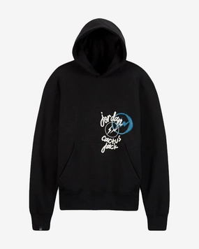 TRAVIS SCOTT X JORDAN X FRAGMENT HOODIE BLACK HOODIE LARGE