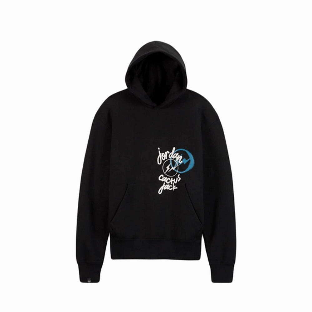 TRAVIS SCOTT X JORDAN X FRAGMENT HOODIE BLACK HOODIE (NEW) -