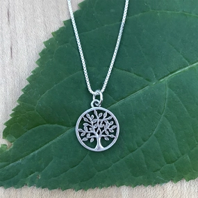 Tree of Life Necklace - Sterling Silver, Indonesia
