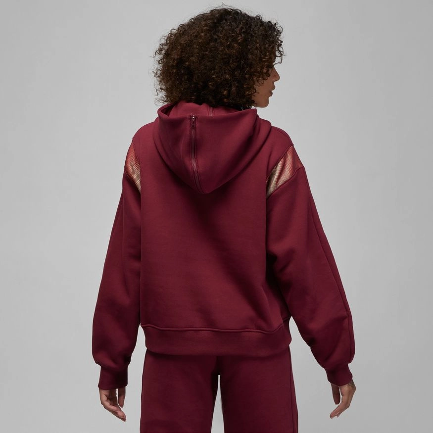 W 23 ENGINEERED PULLOVER HOODIE CHERRYWOOD