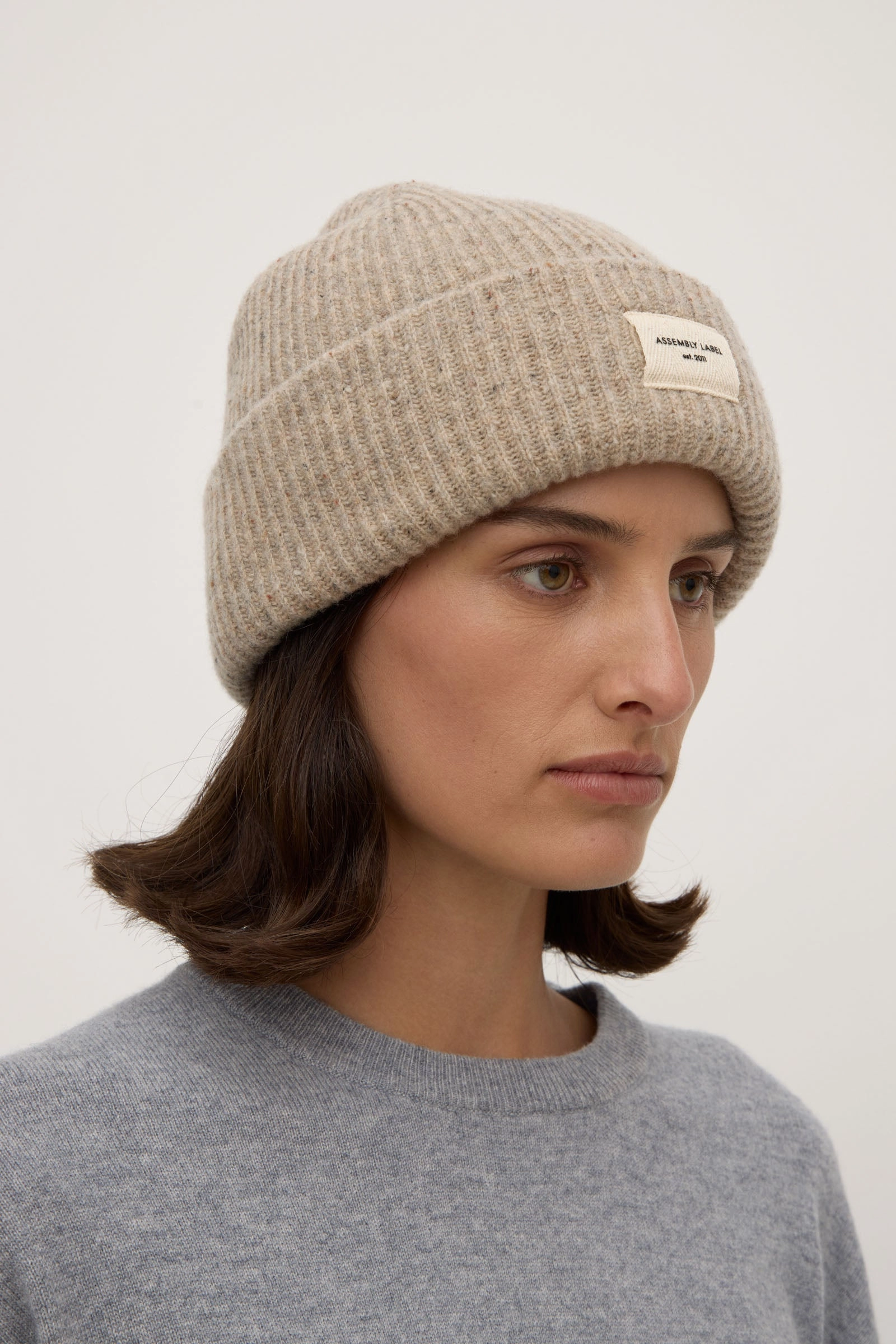 Wool Rib Beanie