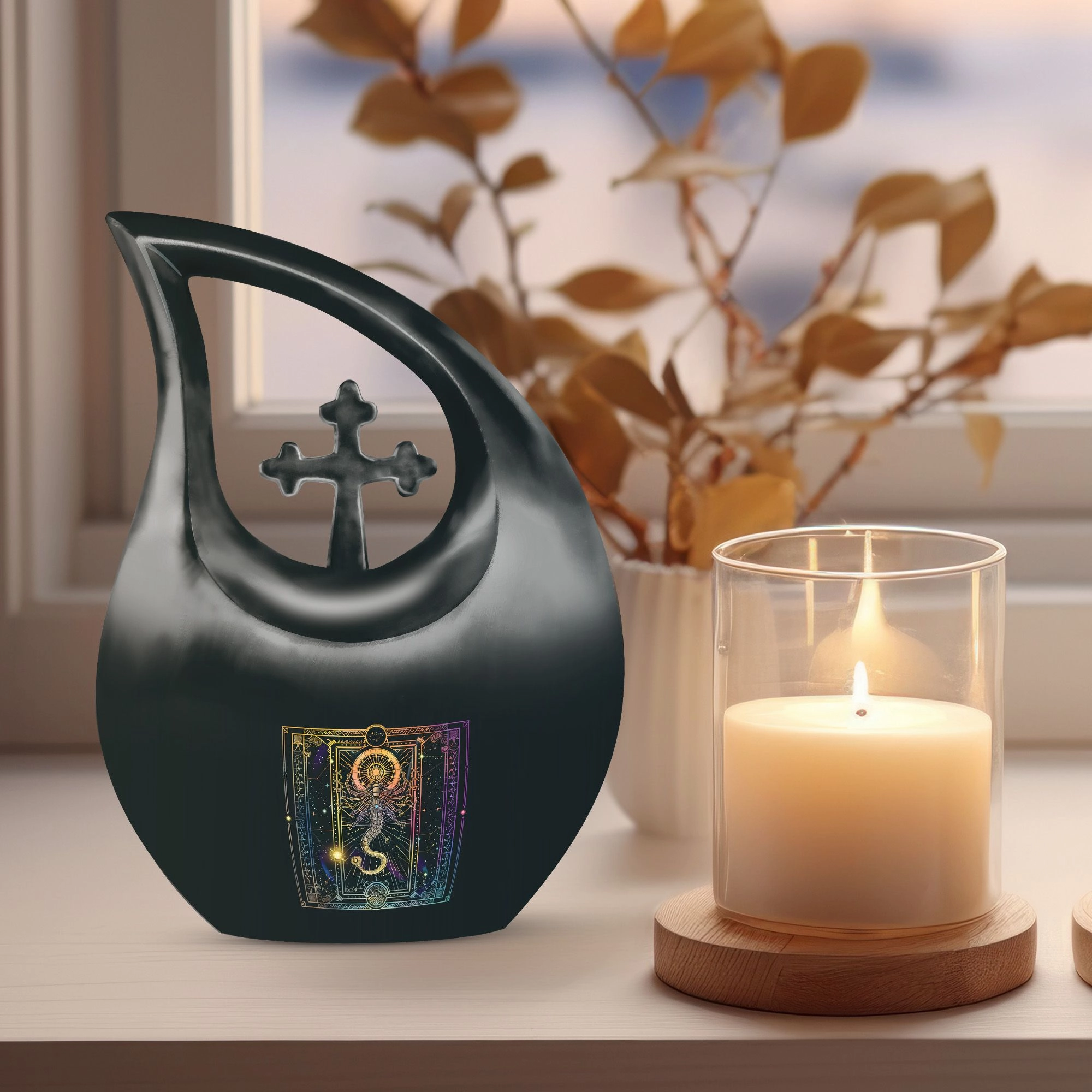 Zodiac Starlight Mini Urn - A Peaceful Comfort for Memorial